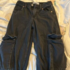 black cargo pants
